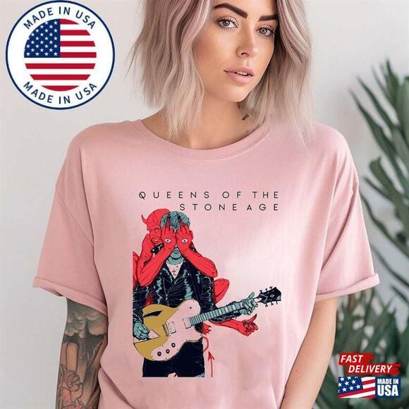 Other - Queens Of The Stone Age Band Villains Album T-Shirt Classic